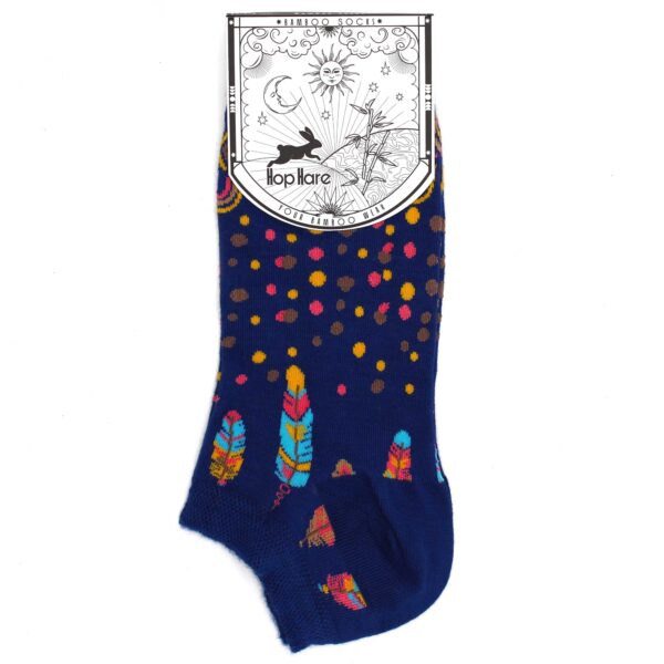 Chaussettes basses en bambou Hop Hare M/L (41-46) - Plumes indiennes- Vendu par 1 – Image 2