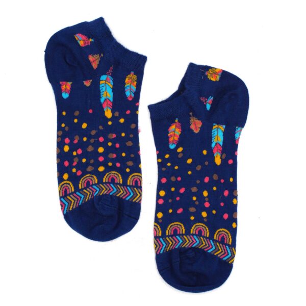 Chaussettes basses en bambou Hop Hare M/L (41-46) - Plumes indiennes- Vendu par 1 – Image 4