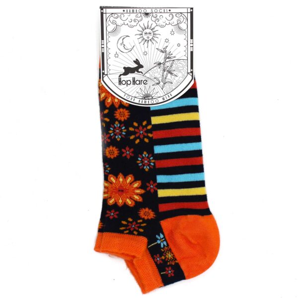 Chaussettes basses en bambou Hop Hare S/M (36-40) - Fleurs de Mandala- Vendu par 1 – Image 2