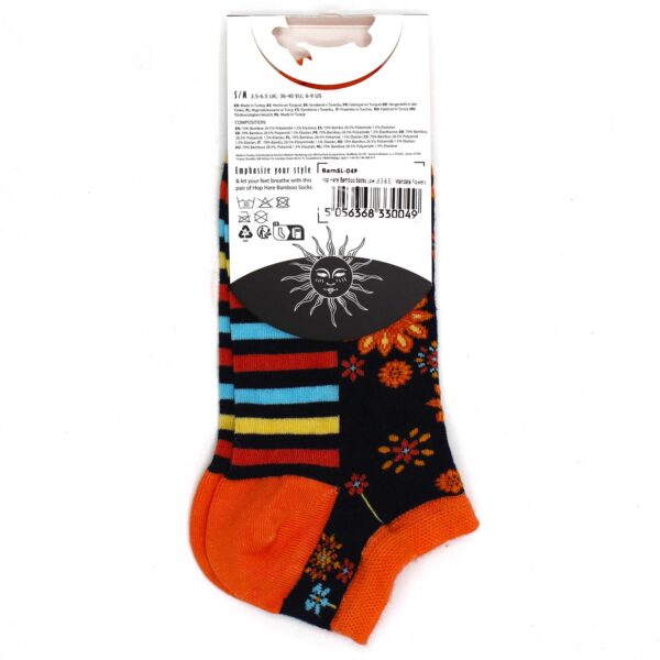 Chaussettes basses en bambou Hop Hare S/M (36-40) - Fleurs de Mandala- Vendu par 1 – Image 4