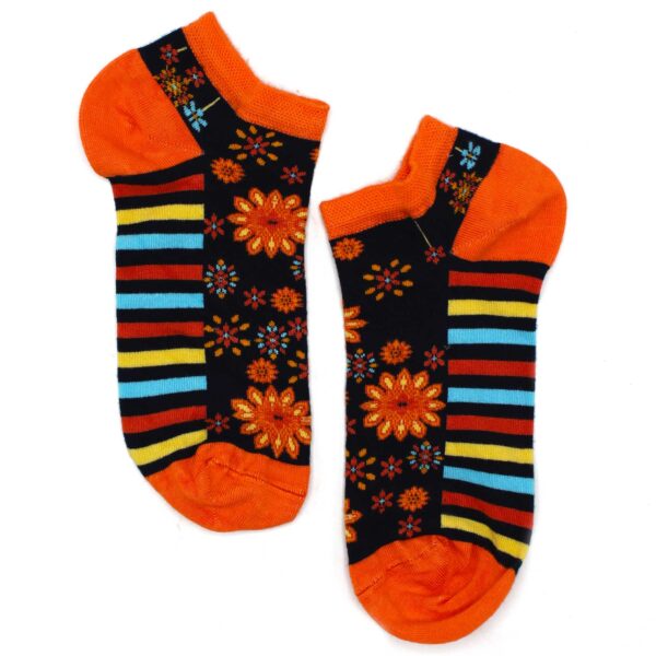 Chaussettes basses en bambou Hop Hare S/M (36-40) - Fleurs de Mandala- Vendu par 1 – Image 3