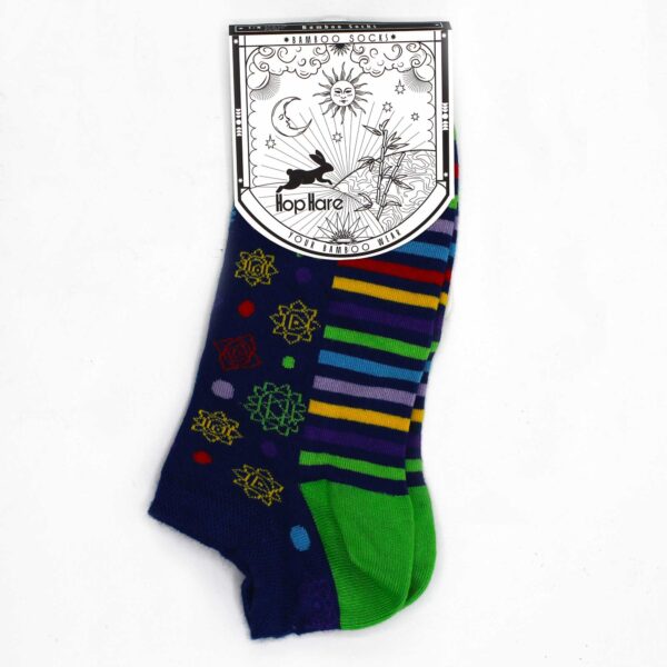 Chaussettes basses en bambou Hop Hare M/L (41-46) - 7 Chakra- Vendu par 1 – Image 2