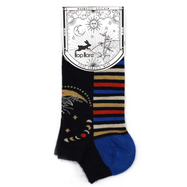 Chaussettes basses en bambou Hop Hare S/M (36-40) - Phases lunaires- Vendu par 1 – Image 2
