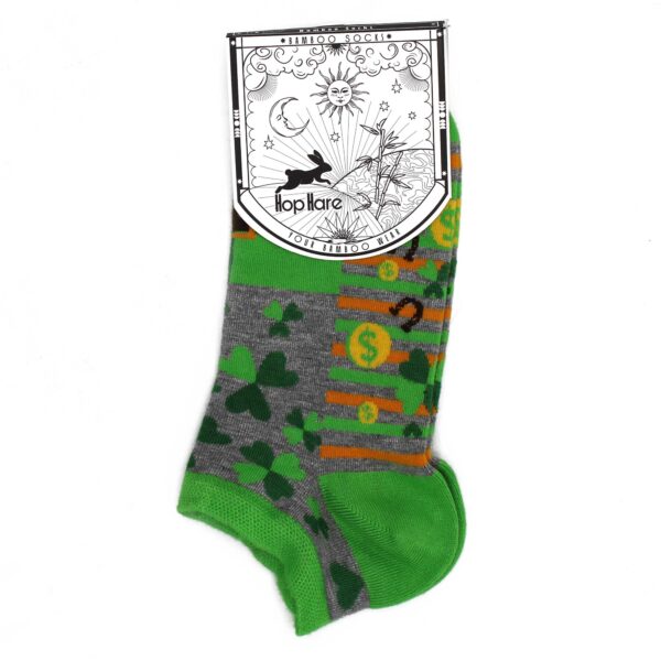 Chaussettes basses en bambou Hop Hare S/M (36-40) - Lucky Socks- Vendu par 1 – Image 2