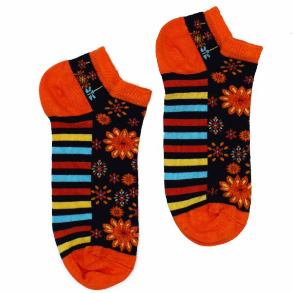 Chaussettes basses en bambou Hop Hare S/M (36-40) - Fleurs de Mandala- Vendu par 1
