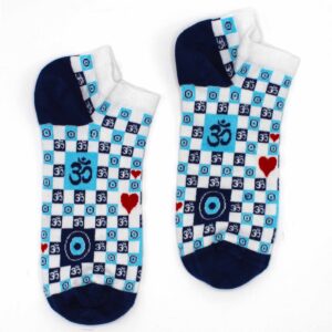 Chaussettes basses en bambou Hop Hare S/M (36-40) - Om et Evil Eye- Vendu par 1