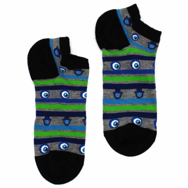 Chaussettes basses en bambou Hop Hare M/L (41-46) - Evil Eye & Hamsa- Vendu par 1