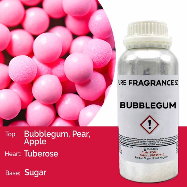 Huile parfumée pure Bubble Gum - 500 ml- Vendu par 1