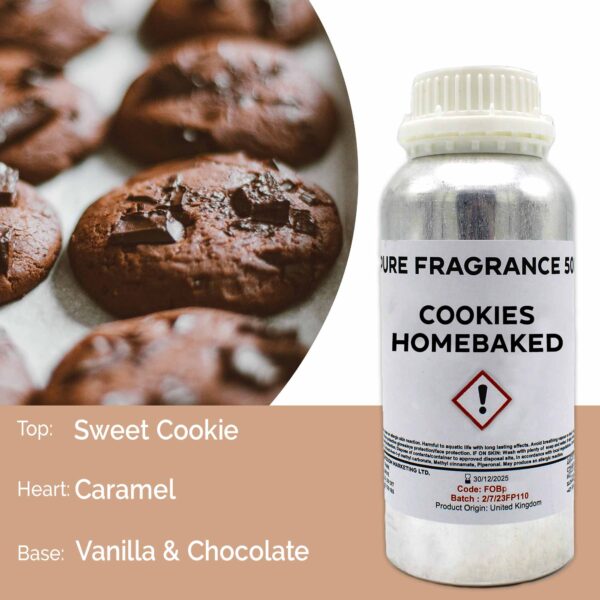 Huile parfumée pure faite maison Cookies - 500 ml- Vendu par 1