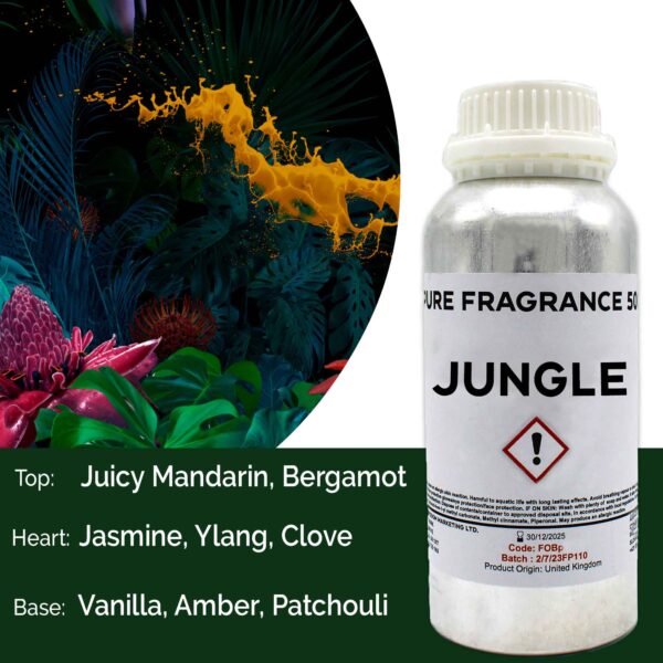 Huile parfumée pure Jungle - 500 ml- Vendu par 1