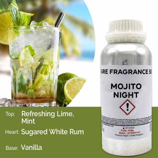 Huile parfumée pure Mojito Nuit - 500 ml- Vendu par 1