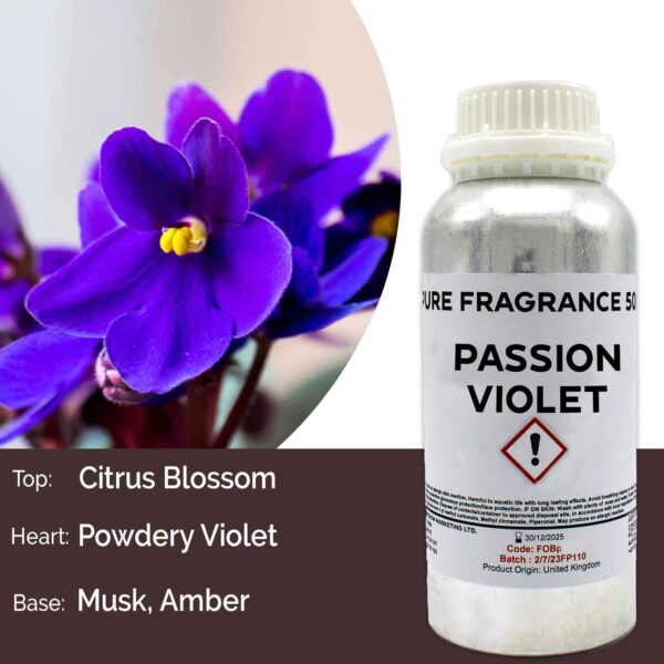 Huile Pure Parfumée Violette Passion - 500 ml- Vendu par 1
