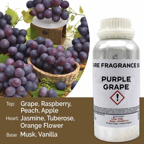 Huile parfumée pure de raisin violet - 500 ml- Vendu par 1