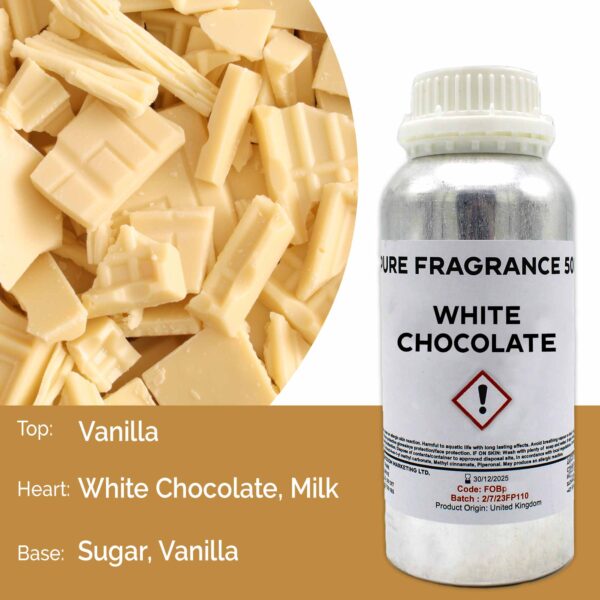 Huile parfumée pur chocolat blanc - 500 ml- Vendu par 1