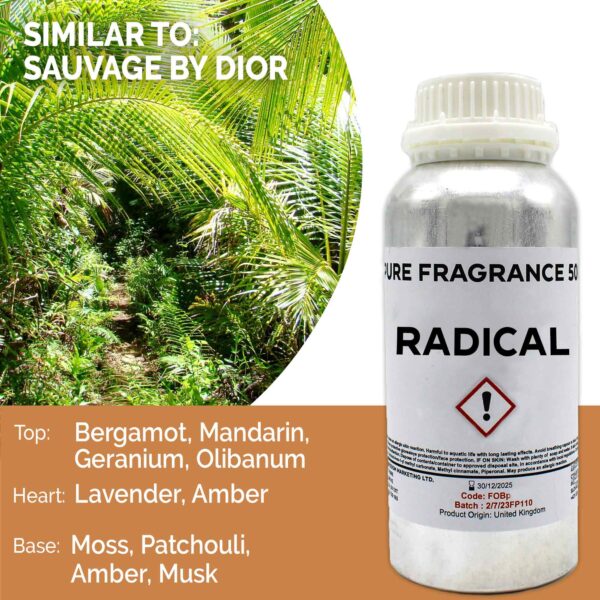 Huile parfumée pure radicale - 500 ml- Vendu par 1