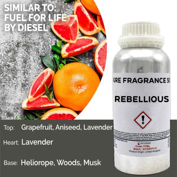 Huile Parfumée Pure Rebelle - 500ml- Vendu par 1