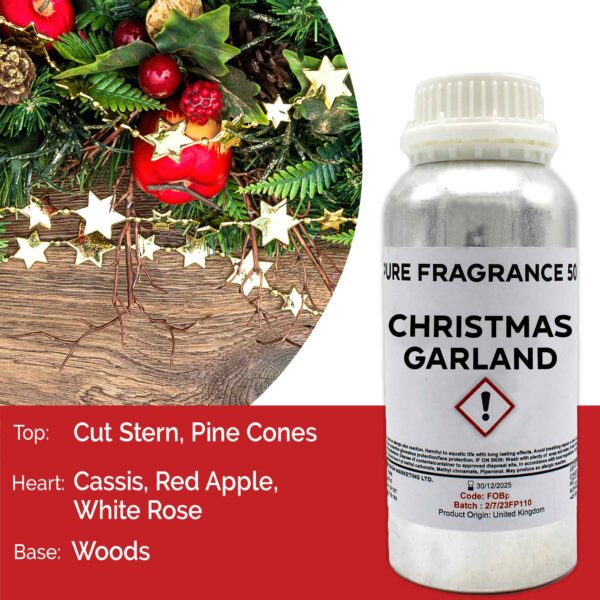 Huile parfumée pure guirlande de Noël - 500 ml- Vendu par 1
