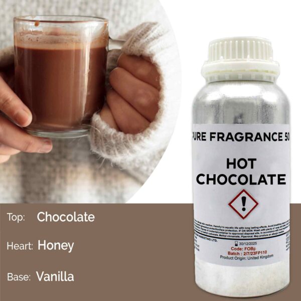 Huile parfumée pur chocolat chaud - 500 ml- Vendu par 1