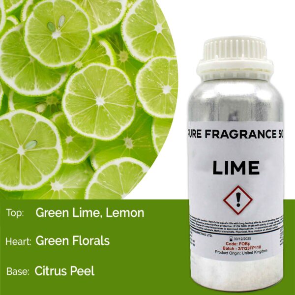 Huile parfumée pure citron vert - 500 ml- Vendu par 1
