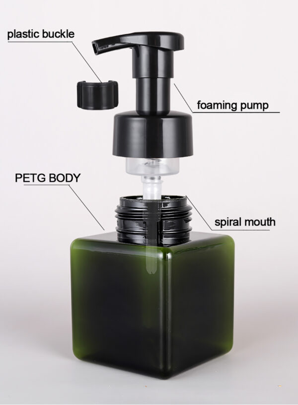 Bouteille distributrice de mousse réutilisable Squat - 250 ml- Vendu par 1 – Image 2