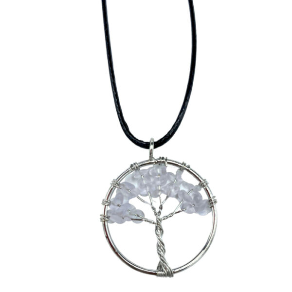 Pendentif Arbre de Vie - Cristal de Roche- Vendu par 1