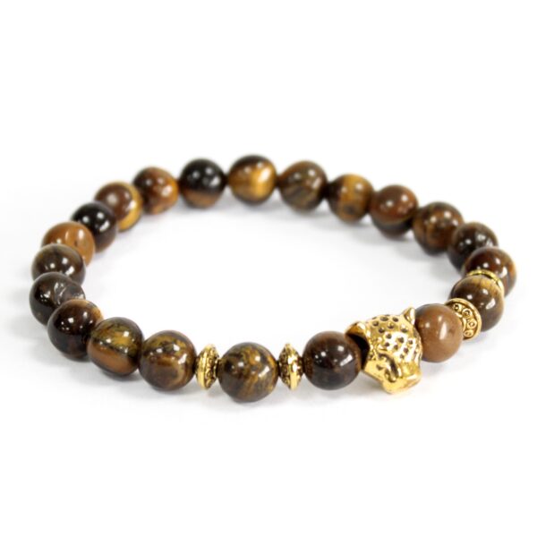 Tigre Or / Oeil de Tigre - Bracelet Pierres Précieuses- Vendu par 1