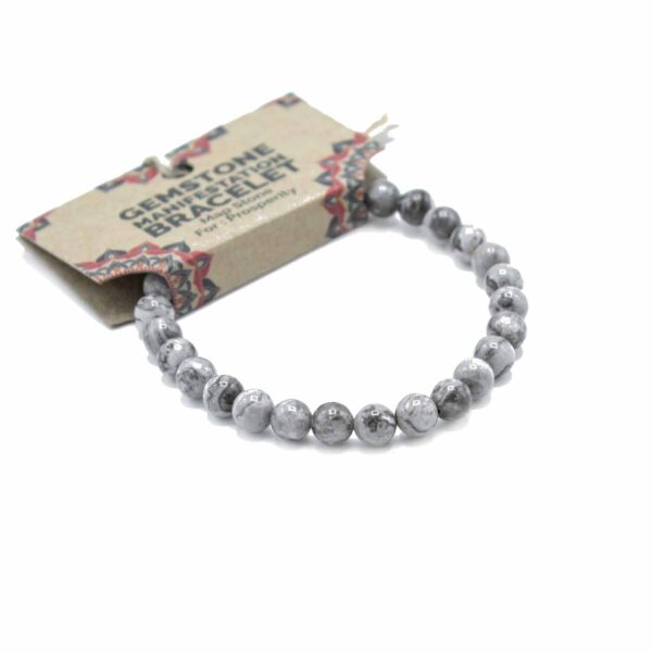 Bracelet de manifestation de pierres précieuses - Pierre de carte - Prospérité- Vendu par 1 – Image 2