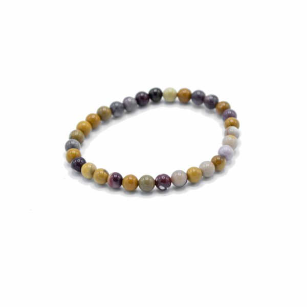 Bracelet de manifestation de pierres précieuses - Mokiate rare - Sagesse- Vendu par 1