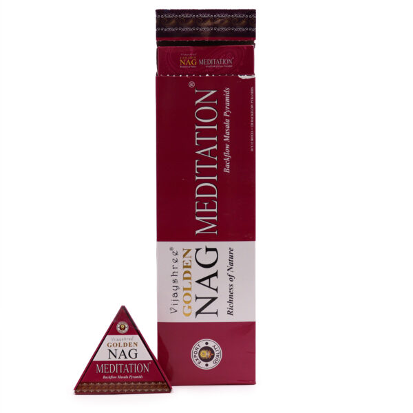 42g Jumbo Golden Nag - Cônes d'encens à reflux de méditation- Vendu par 1