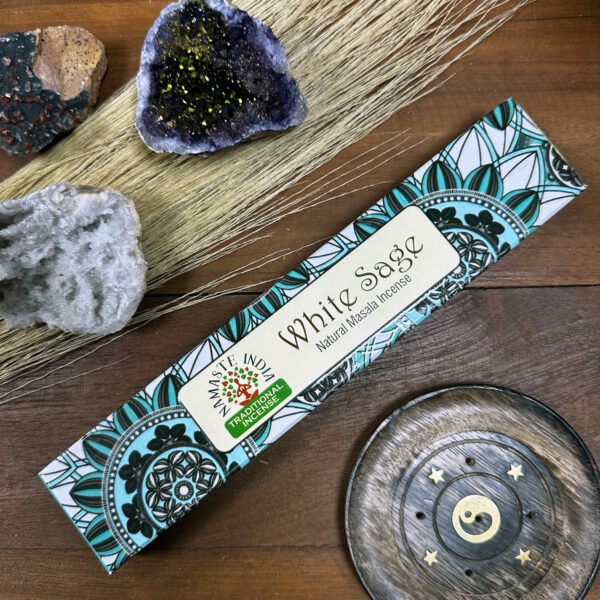 Encens Namaste Mandala Masala - Sauge Blanche- Vendu par 1