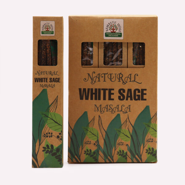 Encens Botanique Naturel Masala - Sauge Blanche- Vendu par 1 – Image 4