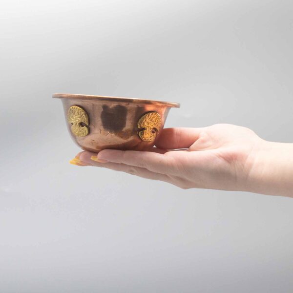Bol Rituel en Cuivre avec Arbre de Vie 12x5cm- Vendu par 1 – Image 3
