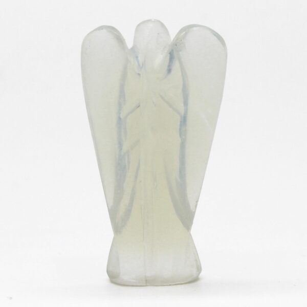 Ange en pierre précieuse sculptée à la main - Opalite- Vendu par 1 – Image 2