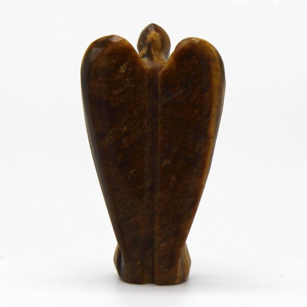 Ange en pierre précieuse sculpté à la main - Oeil de tigre- Vendu par 1 – Image 2