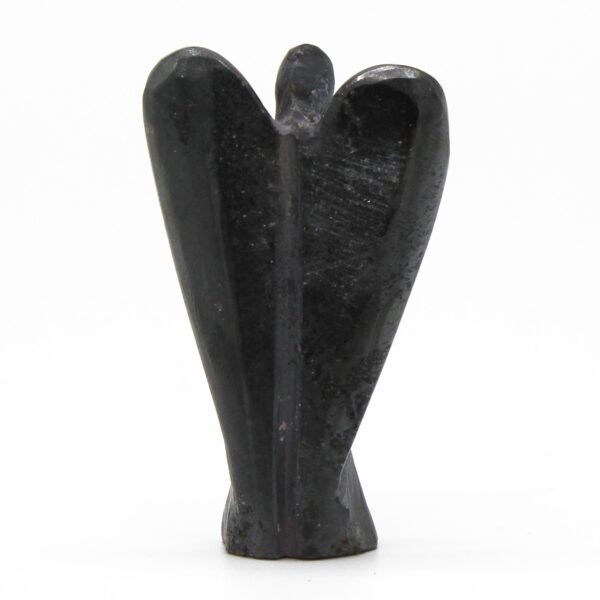 Ange en pierre précieuse sculptée à la main - Hématite- Vendu par 1 – Image 2
