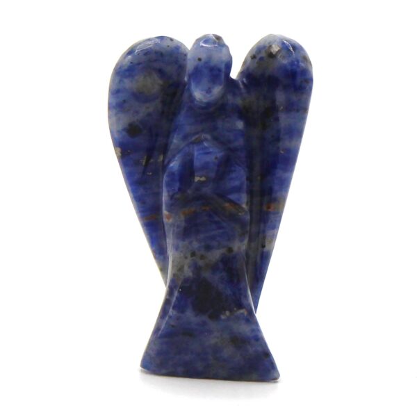 Ange en pierre précieuse sculptée à la main - Sodalite- Vendu par 1