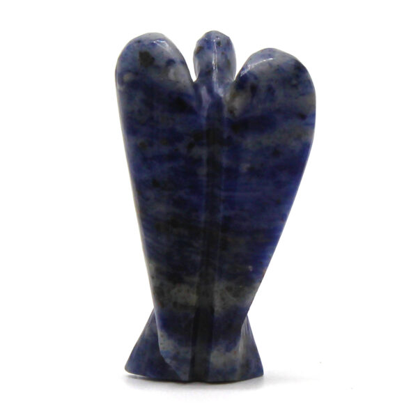 Ange en pierre précieuse sculptée à la main - Sodalite- Vendu par 1 – Image 2