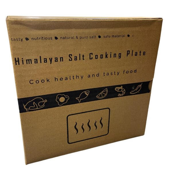 Assiette de Cuisson au Sel de l'Himalaya - Carrée - 20x20x5cm- Vendu par 1 – Image 4