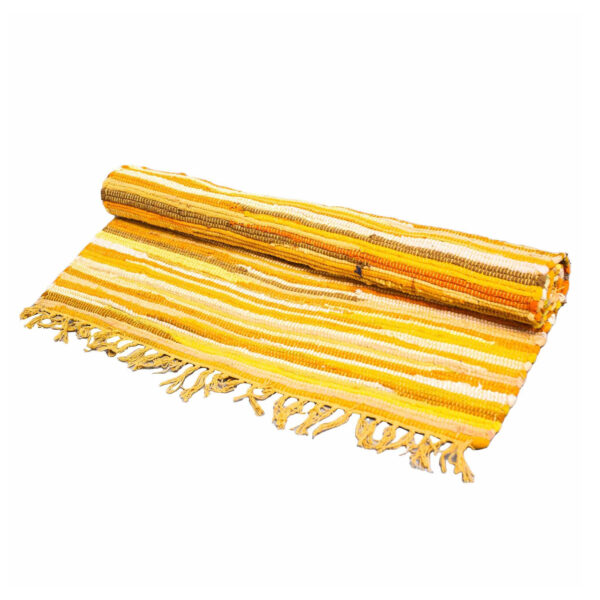 Grand Tapis Rag - 150x90cm - qualité premium - Oranges du lever du soleil- Vendu par 1