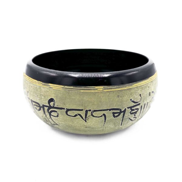 Bol Chantant Poudre de Terre - Mantra Five Buddha - 16 cm- Vendu par 1