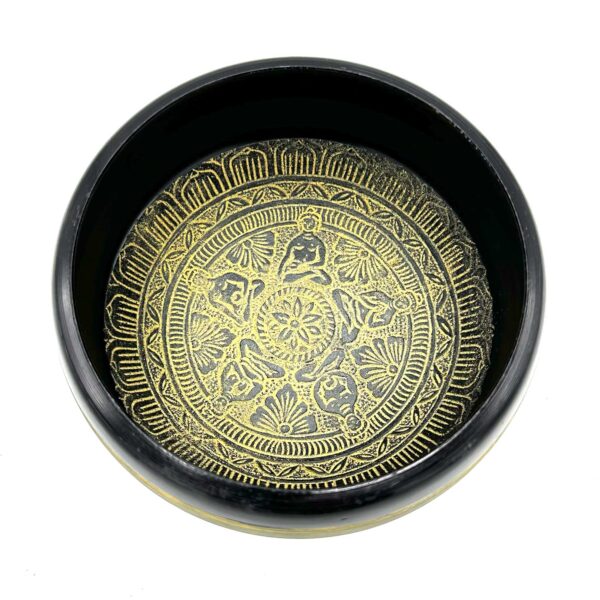 Bol Chantant Poudre de Terre - Mantra Five Buddha - 16 cm- Vendu par 1 – Image 2