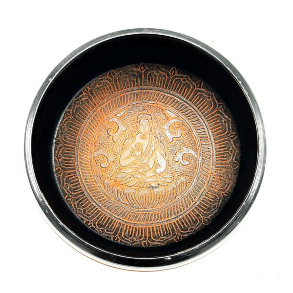 Bol Chantant Poudre de Terre - Argile Om Bouddha - 16 cm- Vendu par 1 – Image 2