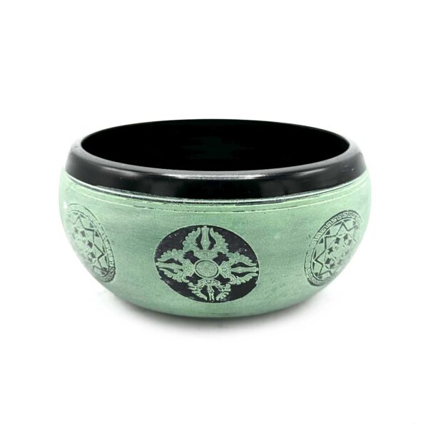 Bol Chantant Poudre de Terre - Mandala Bouddha - 16 cm- Vendu par 1