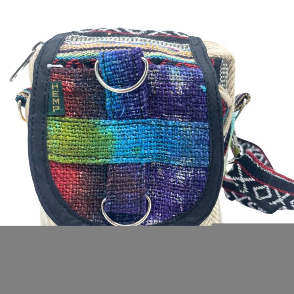 Sac messager en chanvre tiedye- Vendu par 1
