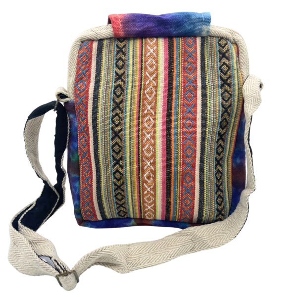 Sac Messegner en chanvre Tiedye 2 Zip & Flop- Vendu par 1 – Image 2