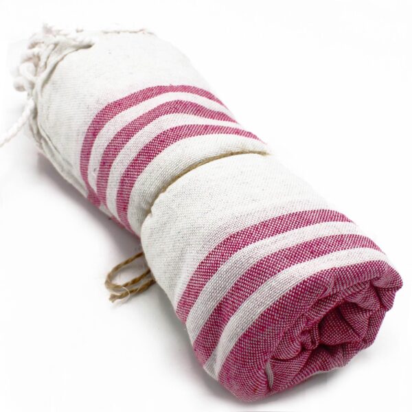 Serviette de Spa Hamman - Rose Coucher de Soleil - 90x170cm- Vendu par 1 – Image 3