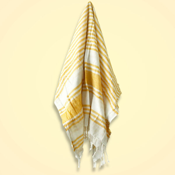 Serviette de Spa Hamman - Jaune Lever de Soleil - 90x170cm- Vendu par 1