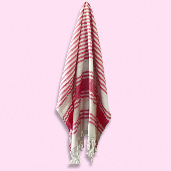 Serviette de Spa Hamman - Rose Coucher de Soleil - 90x170cm- Vendu par 1