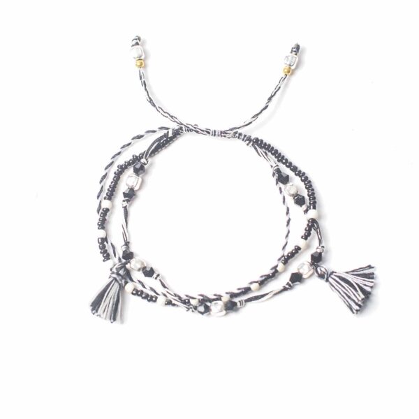 Bracelet à cordes Temple - Équilibre de la nature- Vendu par 1