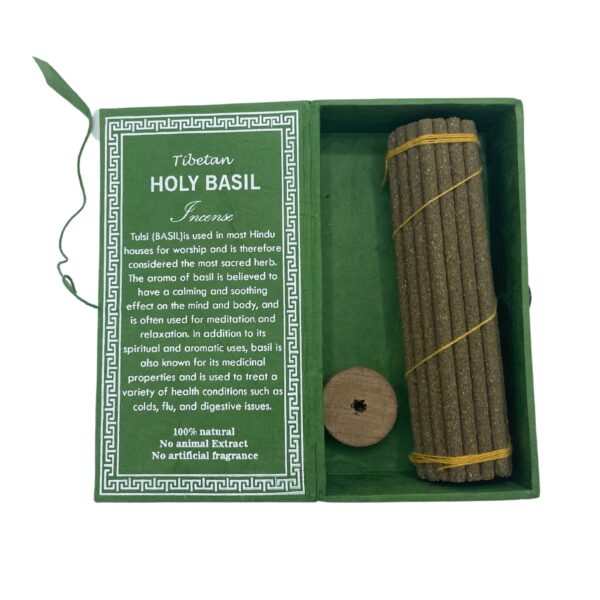 Coffret cadeau Himalayan Sughandit Dhoop Incesne - Basilic sacré- Vendu par 1 – Image 4